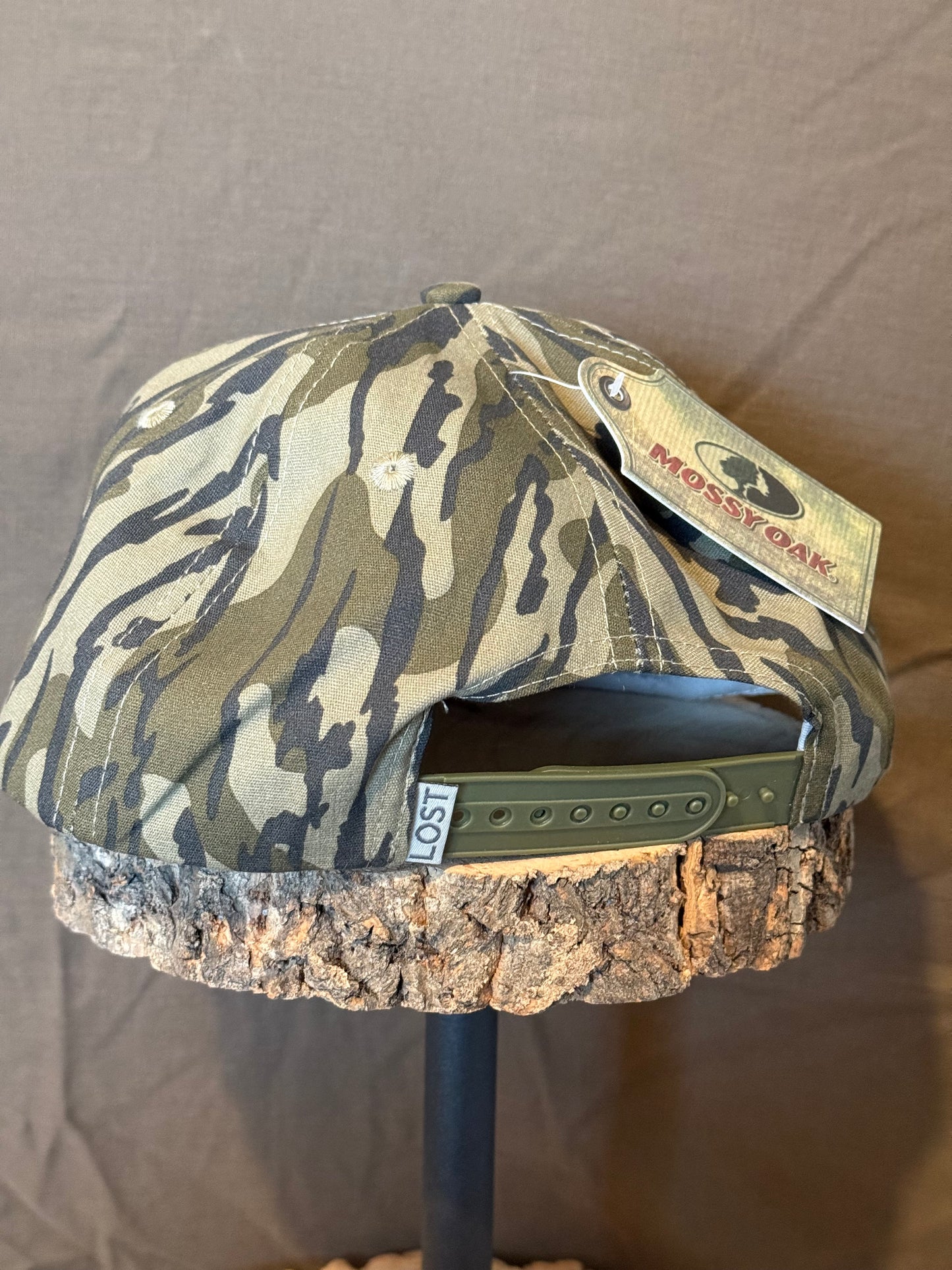 "MoGobbles" Panel Roper Hat Bottomland with Ivory Text